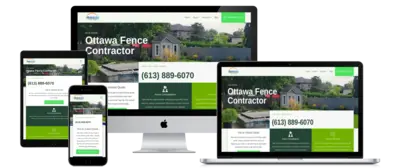 Zack Fence Website Mockup